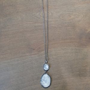 Lucky Brand smokey quartz pendant necklace